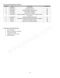 NHD-C160100DIZ-FSW-FBW Datasheet Page 2