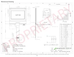 NHD-C160100DIZ-FSW-FBW Datasheet Page 3