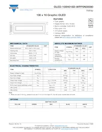 O100H016DWPP5N0000 Datasheet Copertura