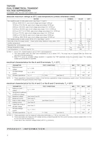 TISP2290-S Datasheet Page 2