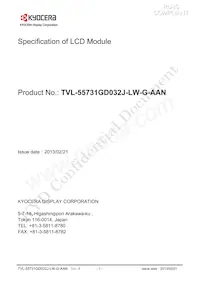 TVL-55731GD032J-LW-G-AAN數據表 頁面 2