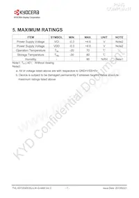 TVL-55733GD035J-LW-G-AAN Datasheet Page 7