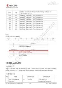 TVL-55733GD035J-LW-G-AAN Datasheet Page 19