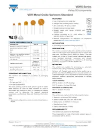 VDRS20W680BSE Datenblatt Cover