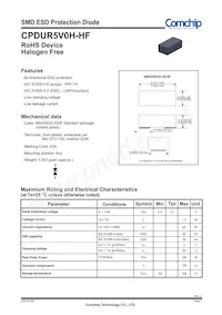 CPDUR5V0H-HF Datasheet Cover