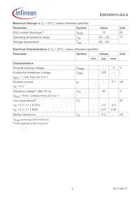 ESD5V0H1U-02LS E6327 Datenblatt Seite 2