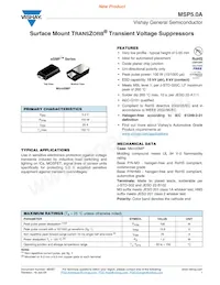MSP5.0A-E3/89A Datasheet Cover