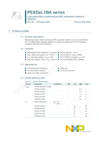 PESD3V3L1BAF Datenblatt Cover