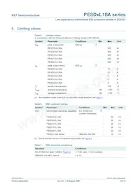 PESD3V3L1BAF數據表 頁面 3