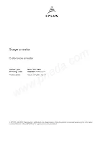 B88069X1640T902 Datasheet Cover