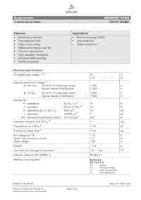 B88069X6771T902 Datasheet Pagina 2