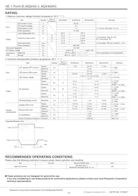 AQV454 Datasheet Pagina 2