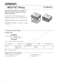 G3VM-6F(TR) Datasheet Cover