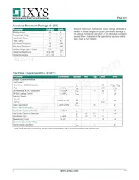 PAA110L Datasheet Pagina 2