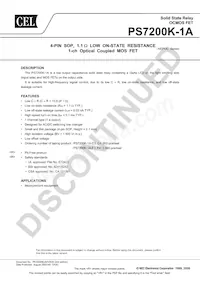 PS7200K-1A-E3-A Datasheet Copertura