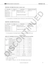 PS7431-1A-E3-A Datasheet Page 3