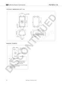 PS7801J-1A-F3-A Datenblatt Seite 2