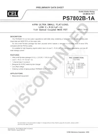 PS7802B-1A-A Datasheet Copertura