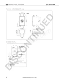 PS7802B-1A-A Datasheet Pagina 2