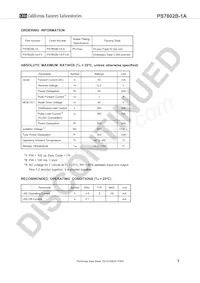 PS7802B-1A-A Datasheet Pagina 3