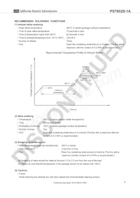 PS7802B-1A-A Datasheet Pagina 7