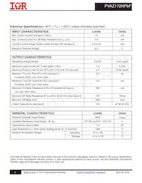 PVAZ172NS Datasheet Pagina 2