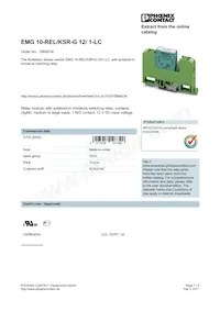 2964034 Datasheet Copertura