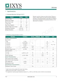 CPC1918J Datasheet Pagina 2