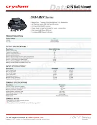 DRA4-MCX240D5數據表 封面
