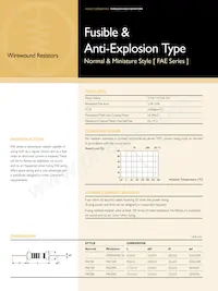 FAE100JR-73-10R Datasheet Cover