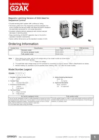 G2AK-232A DC24 Datasheet Copertura