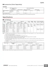 G2AK-232A DC24 Datasheet Page 2