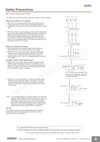 G2AK-232A DC24 Datasheet Pagina 6