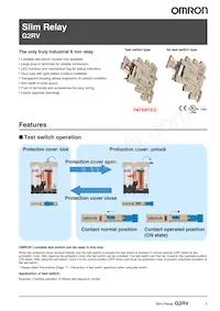 G2RV-SL700-AP DC12 Datenblatt Cover