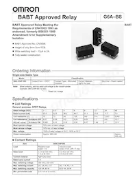 G6A-234P-BS DC9 Datasheet Cover