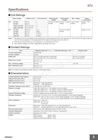 G7J-4A-P-CB-IN DC24V Datasheet Page 3