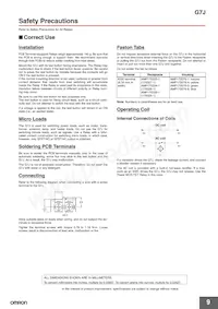 G7J-4A-P-CB-IN DC24V Datasheet Pagina 9