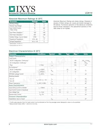 LCA110S Datasheet Pagina 2