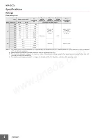 MKS1XTIN-10 AC100數據表 頁面 2