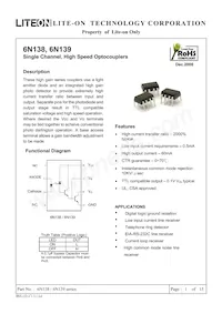 6N138M Datasheet Copertura