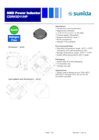 CDRH3D11HPNP-6R8NC Datenblatt Cover