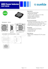 CEP12D38NP-4R0MC Datasheet Copertura