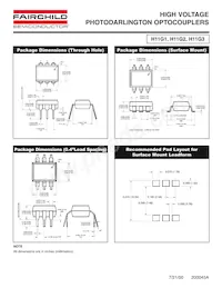 H11G3W Datasheet Page 4