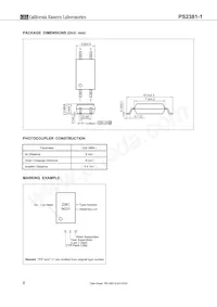 PS2381-1Y-F3-AX Datasheet Pagina 2