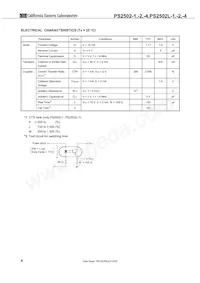 PS2502L-2-E3-A Datasheet Pagina 6