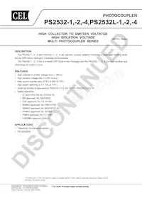 PS2532L-1-V-E3-A Datasheet Cover