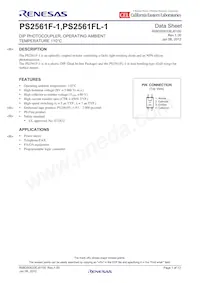 PS2561F-1Y-K-A Datasheet Copertura