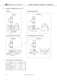 PS2562L-1-F3-A Datasheet Pagina 2