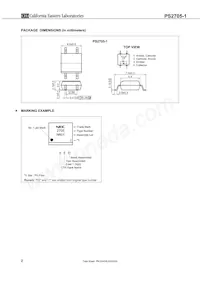 PS2705-1-V-F3-L-A Datasheet Pagina 2