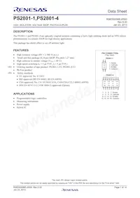 PS2801-1-F3-P-A Datenblatt Cover